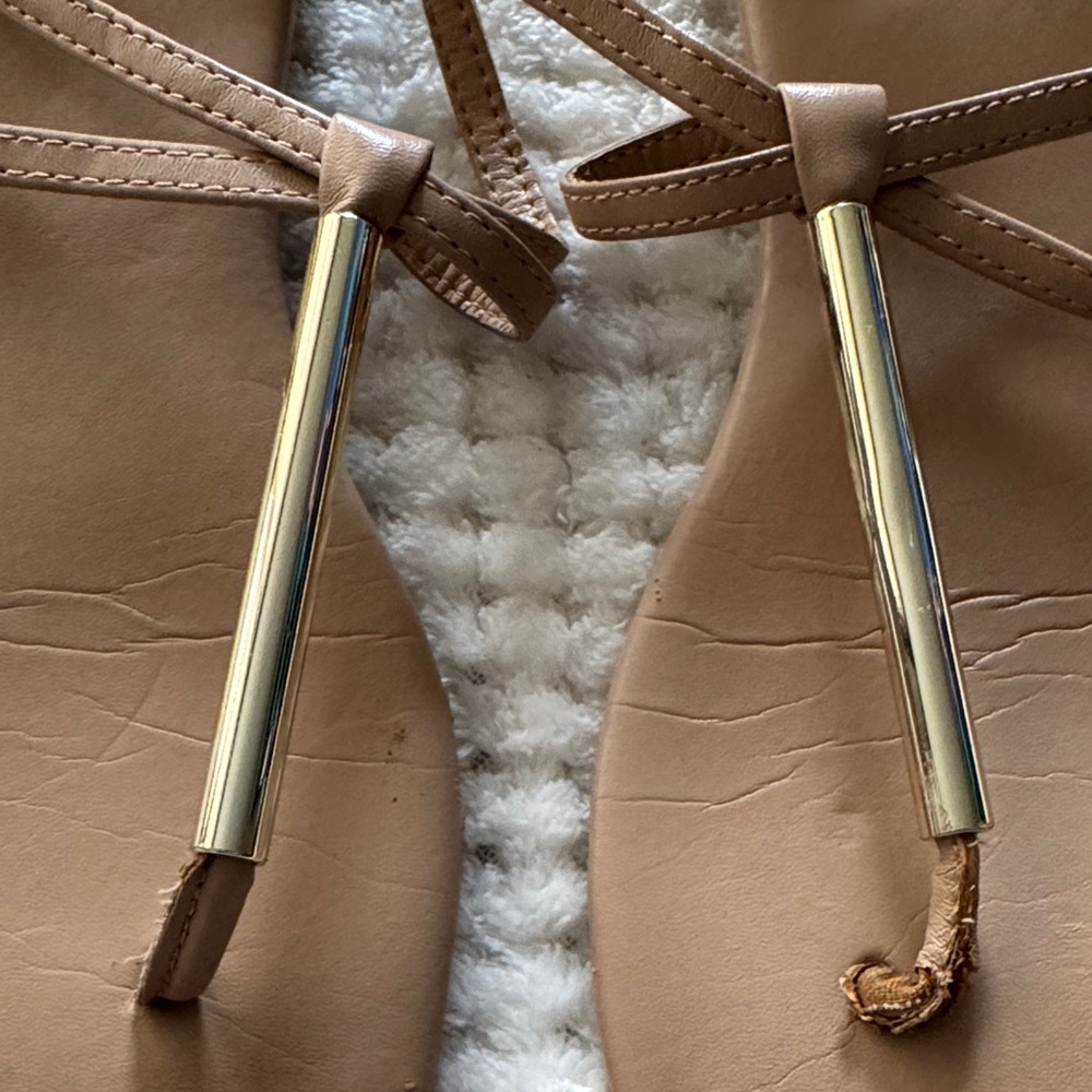👡 A New Day Nude Sandals – Women’s Size 6.5 – Gold Detail - Picture 5 of 9